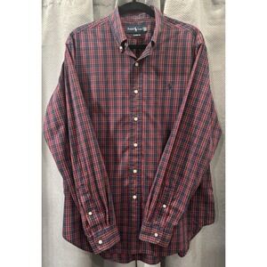 Ralph Lauren Men's Classic Fit Long Sleeve Shirt Plaid Button-Up, Size L